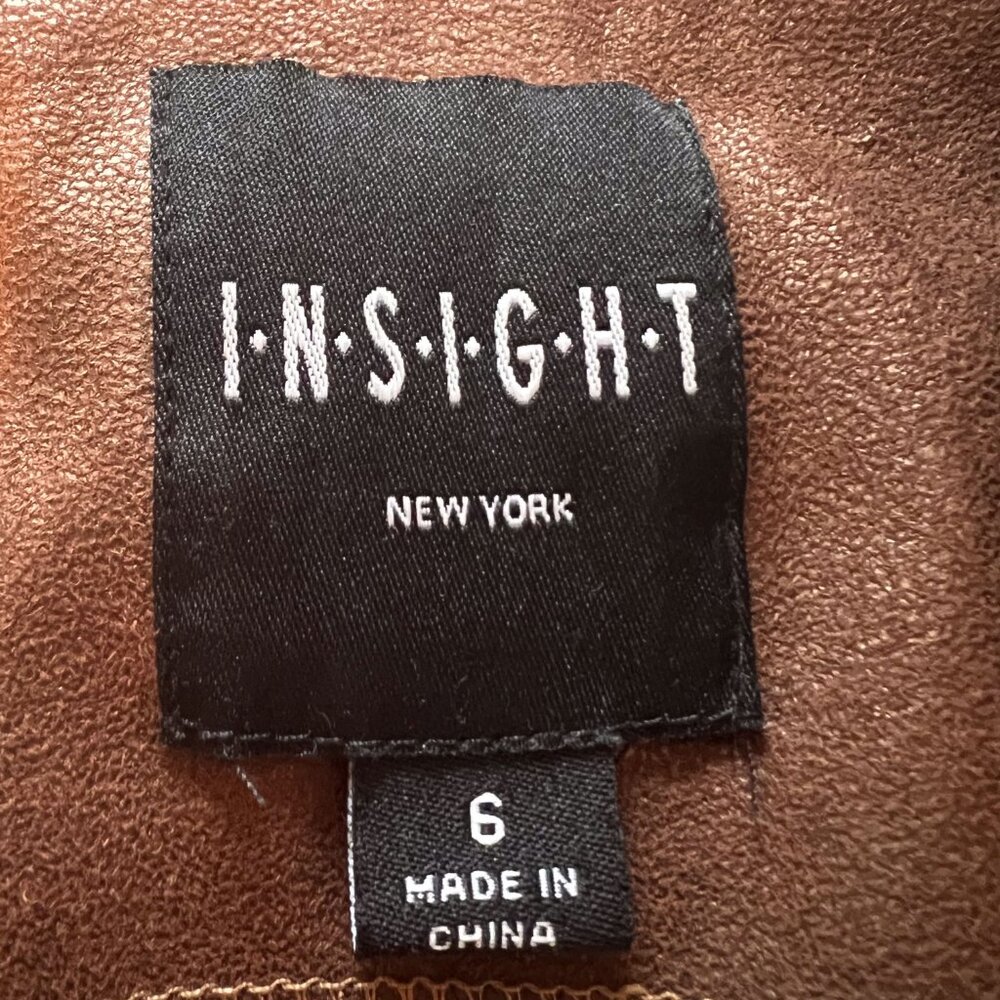 INSIGHT NEW YORK VEGAN LEATHER MOTO JACKET - Picture 4 of 13